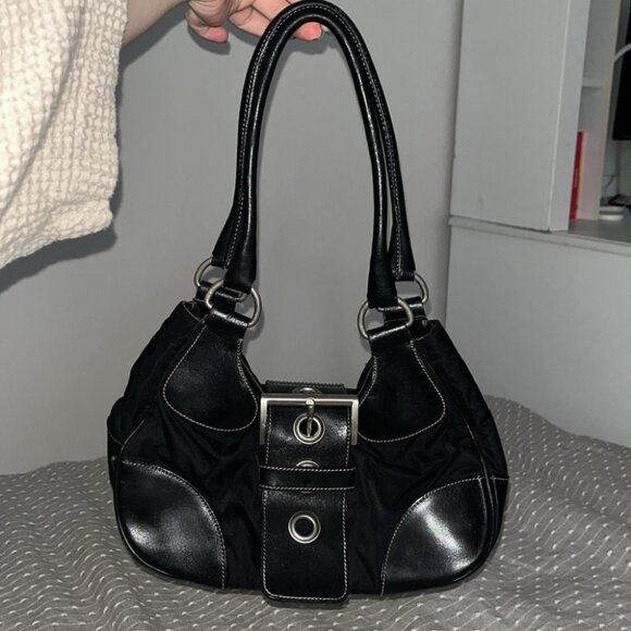 Authentic Vintage 2002 Prada Re-Nylon Y2K Purse Tessuto Moon Bag - Picture 4 of 16